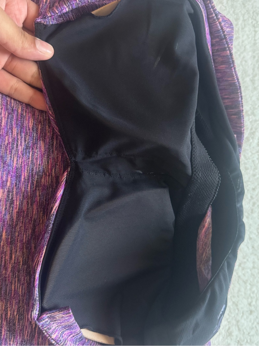 prAna Amaya space-dye dress Purple Racerback built in bra size small - Picture 6 of 9